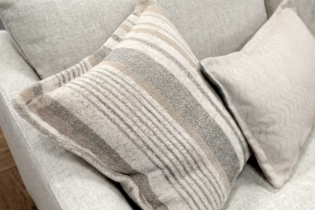 Sofology Holkham 3 Seater in Woven Flecked Chenille Natural Mix