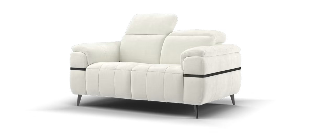 Sofology Milan Fabric 2 Seater in Relaxed Chenille Cotton