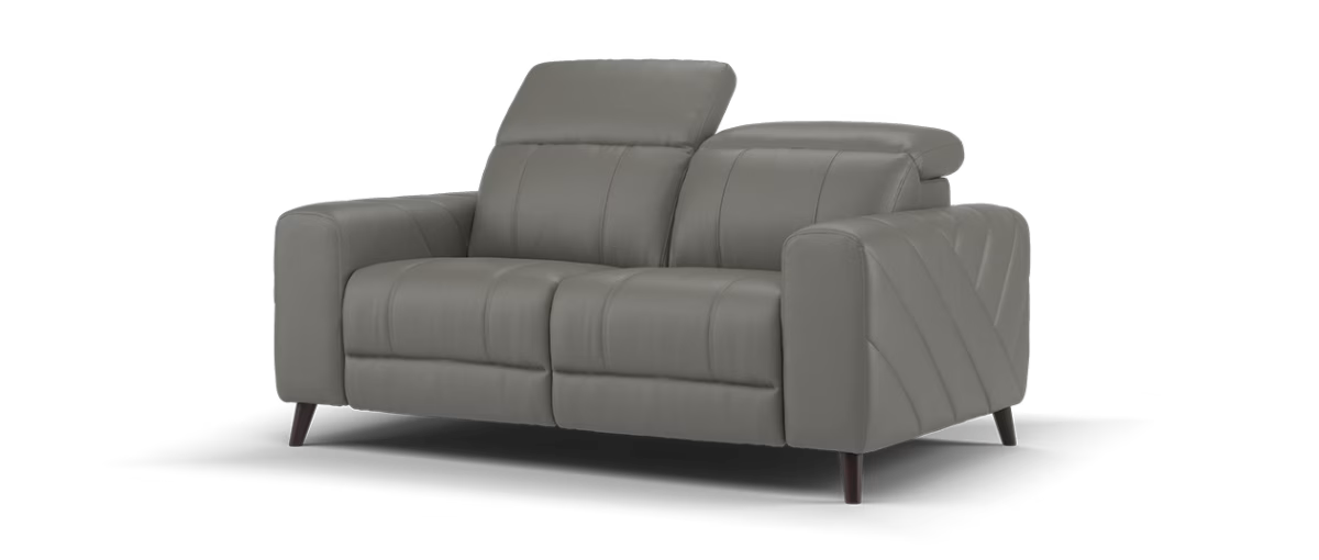 Sofology Allure Leather 2 Seater in Trusty Embossed Elephant