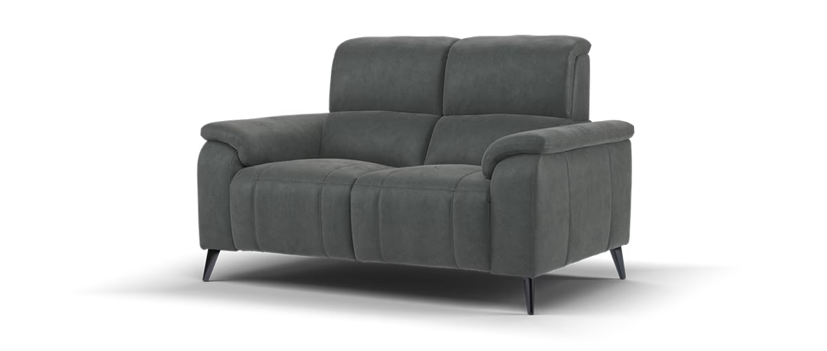 Sofology Bailey Fabric 2 Seater in Lifestyle Flecked Charcoal