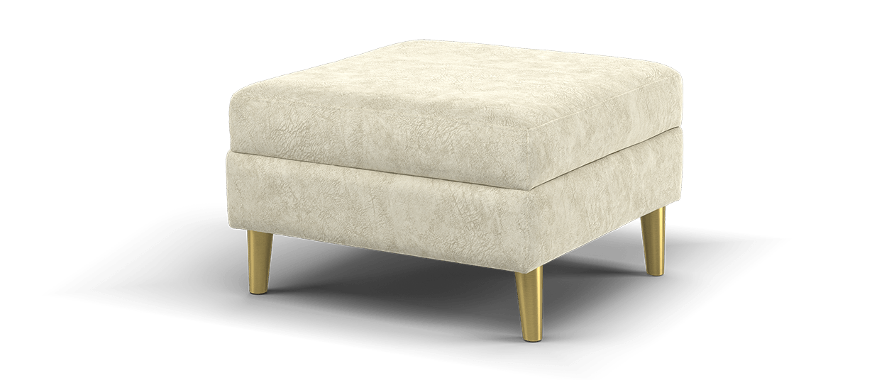 Sofology The Hackney Fabric Storage Footstool Memory Foam in Lifestyle Dapple Fabric Marble