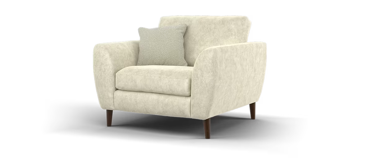 Sofology Hackney Fabric Chair Memory Foam Seat in Lifestyle Dapple Fabric Marble Mix