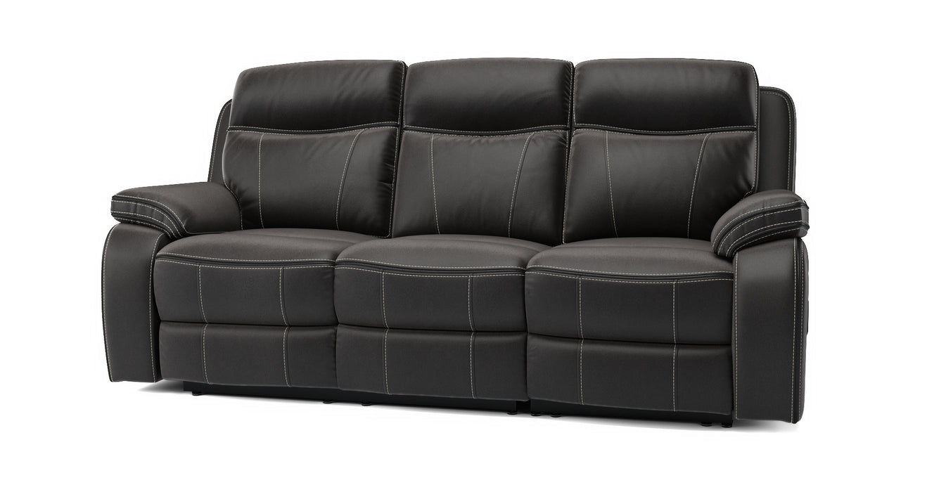 DFS Vinson 3 Seater Power Recliner in Charcoal