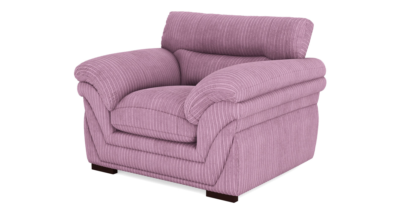 DFS Zana Fabric Recliner Chair in Lilac